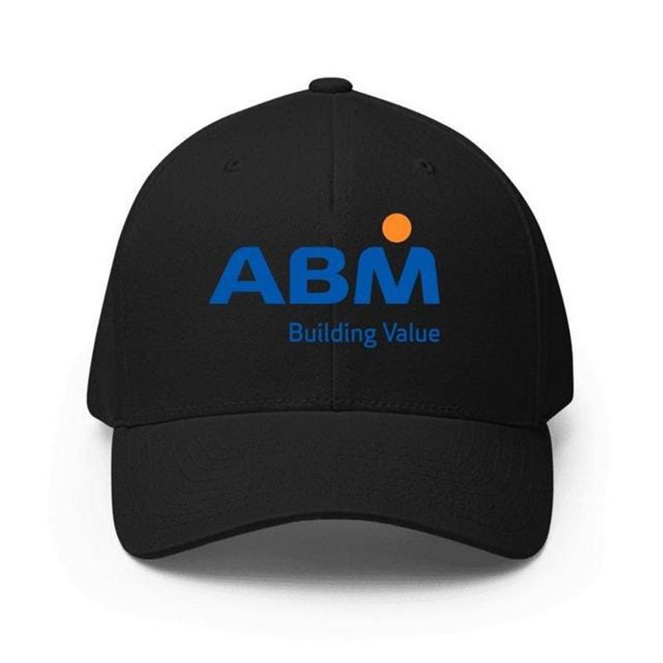 ABM Industries Logo Printed Baseball Cap Adjustable