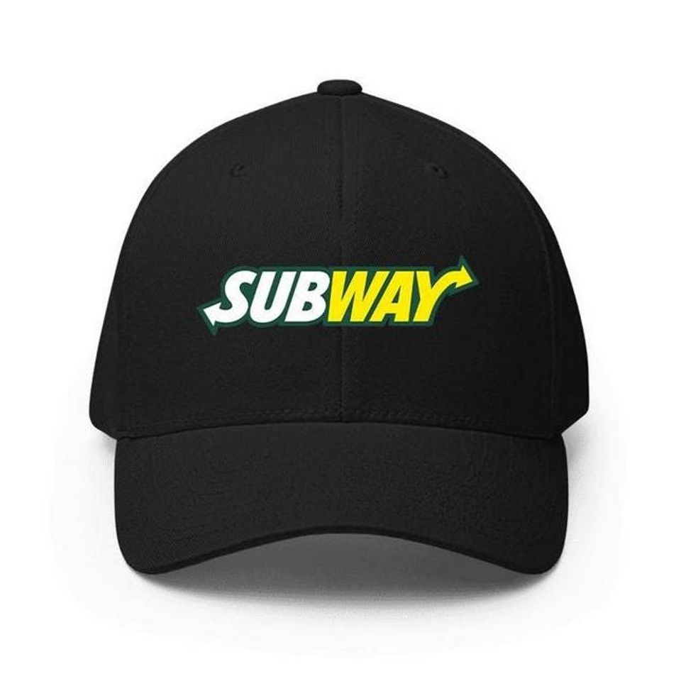 Baseball Cap Subway Restaurant Logo Adjustable Hat