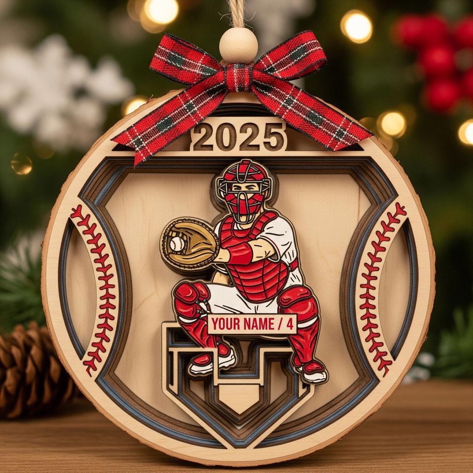 Personalized St. Louis Cardinals Ornament 2025: Custom Baseball Fan Gift