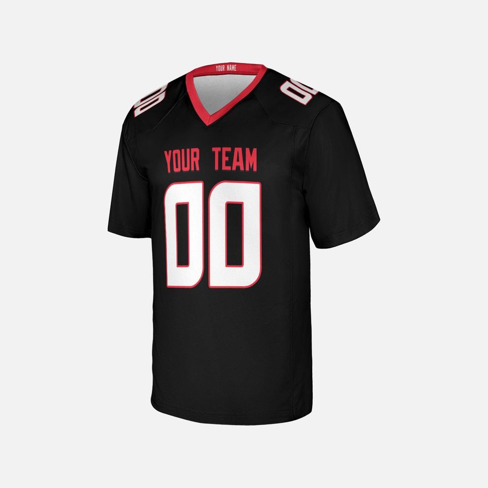 Custom Houston Texans Football Jersey, Black, Adult Sizes