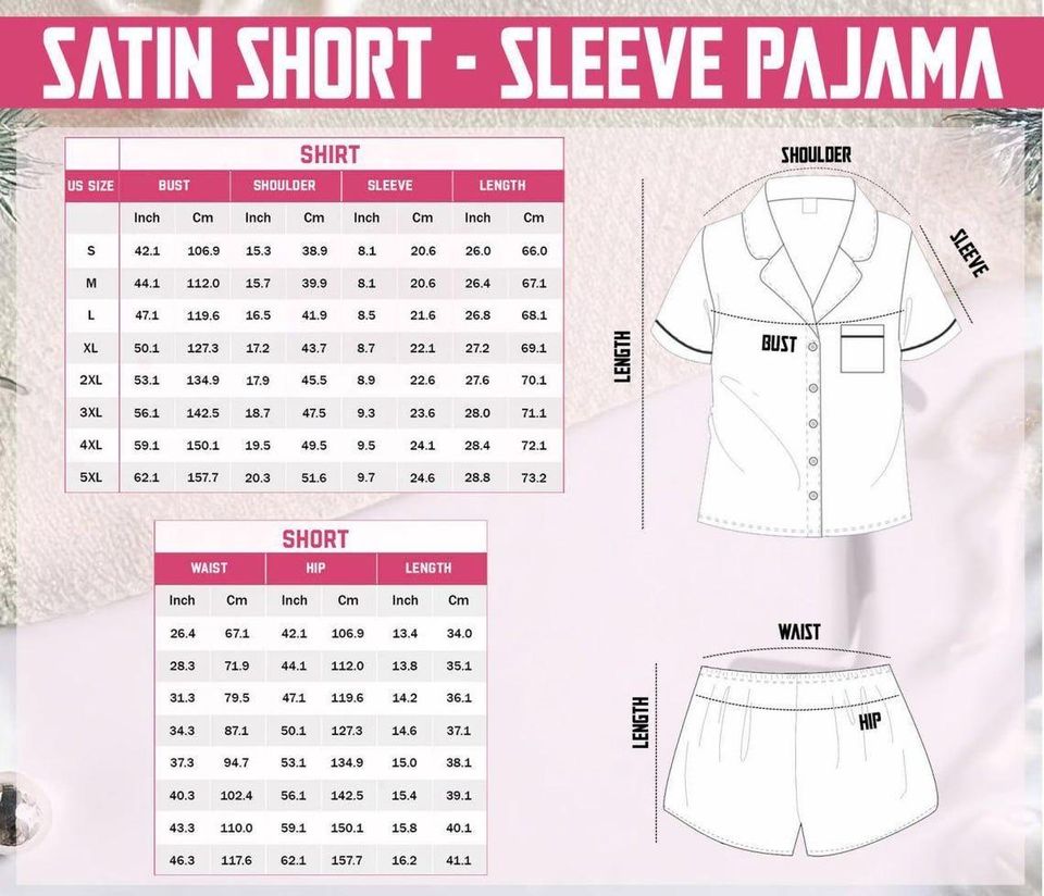 Women's Short Pajamas Set with Pocket