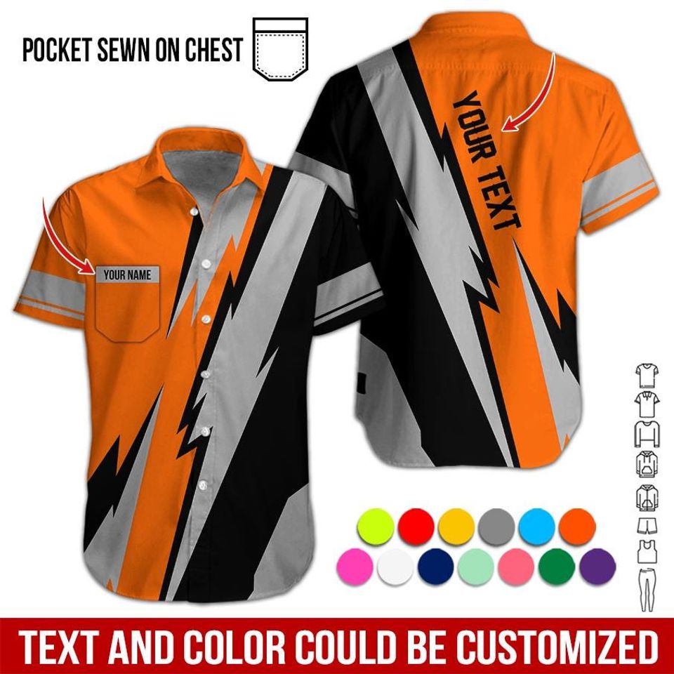Custom Logo Work Shirt: Personalized Uniform for Racing, Mechanic