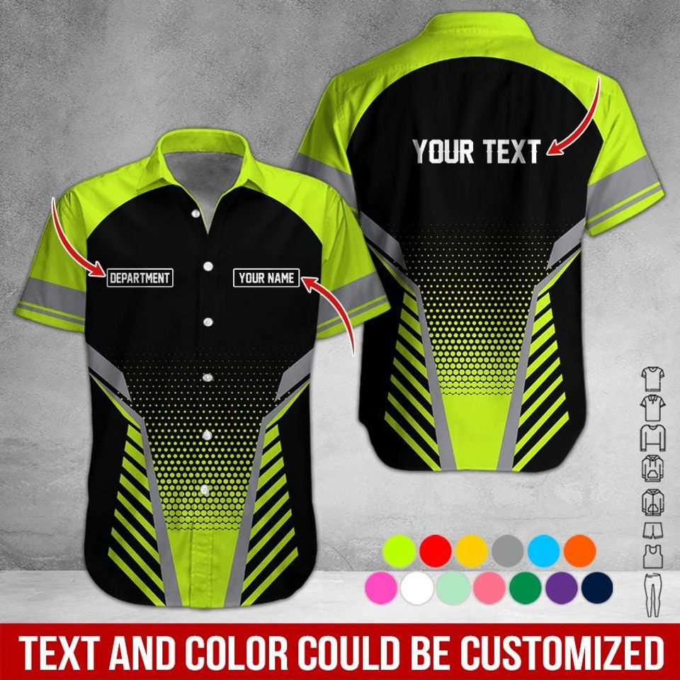 Custom Basic Work Shirt: Personalized Name & Text Uniform