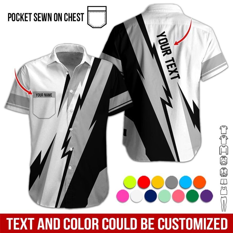 Custom Logo Work Shirt: Personalized Uniform for Racing, Mechanic