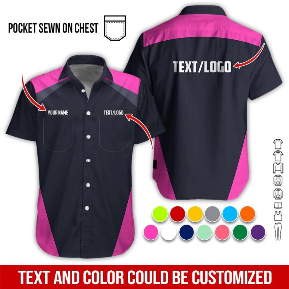 Custom No Pocket Basic Work Shirt: Personalized Workwear  Uniform
