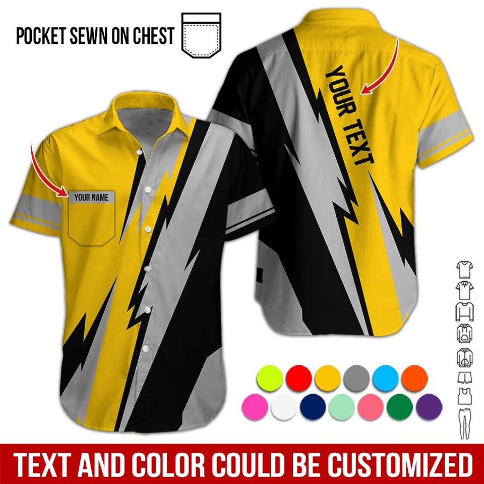 Custom Logo Work Shirt: Personalized Uniform for Racing, Mechanic