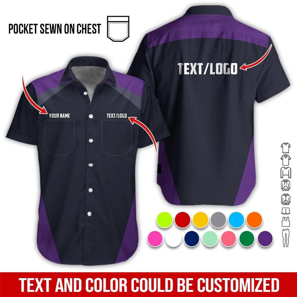 Custom No Pocket Basic Work Shirt: Personalized Workwear  Uniform