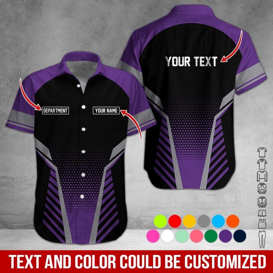 Custom Basic Work Shirt: Personalized Name & Text Uniform