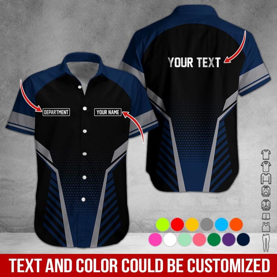 Custom Basic Work Shirt: Personalized Name & Text Uniform