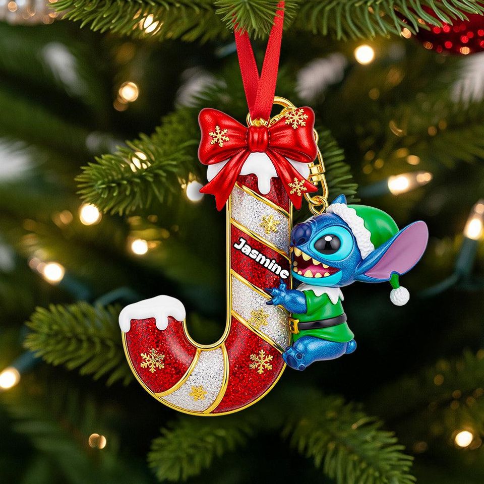 Alphabet Christmas Ornament  Personalized Letter Gift for Christmas