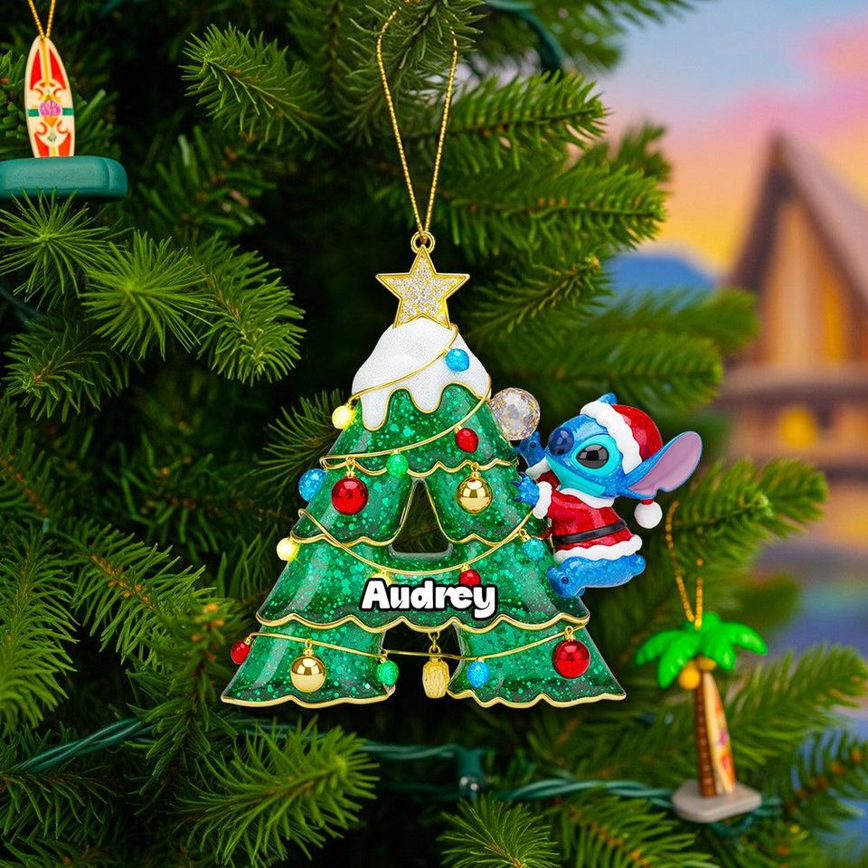 Alphabet Christmas Ornament  Personalized Letter Gift for Christmas
