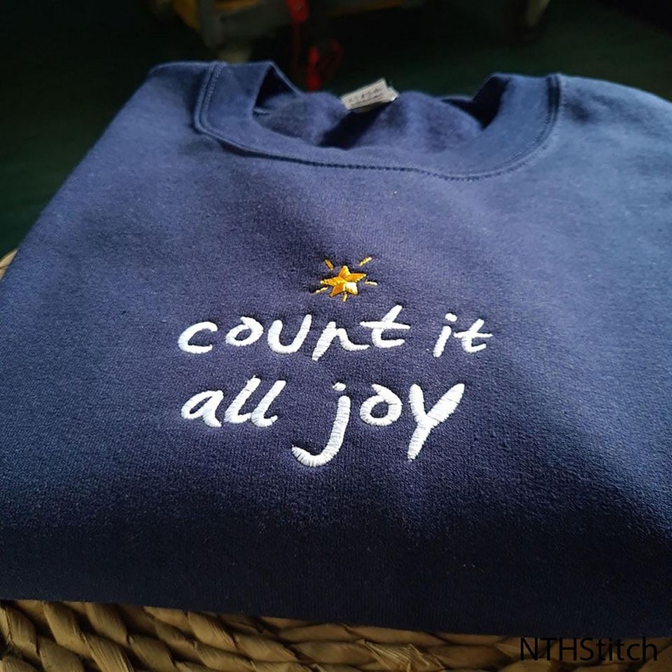 Count Embroidered Sweatshirt
