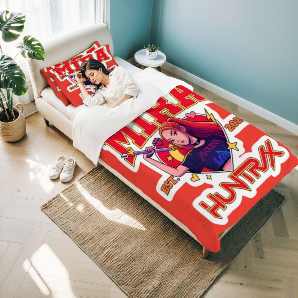 Huntrix Rumi Mira and Zoey Bedding Sets