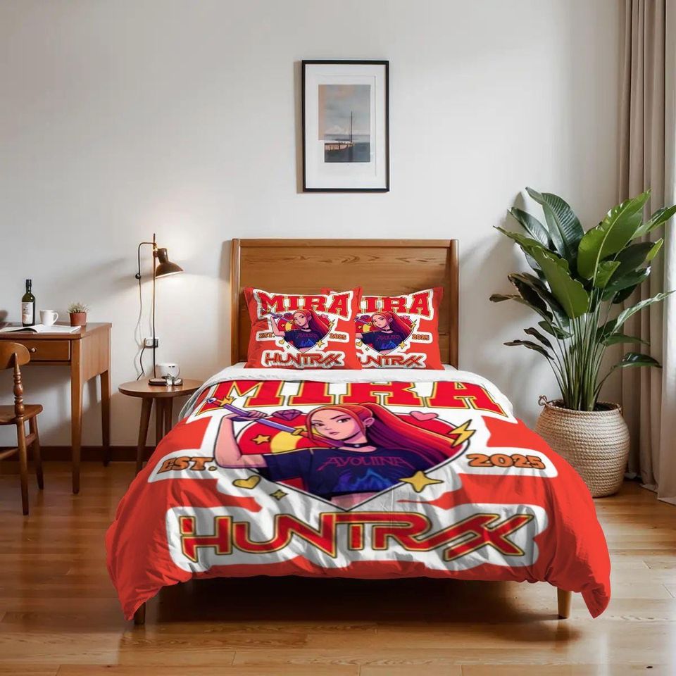 Huntrix Rumi Mira and Zoey Bedding Sets
