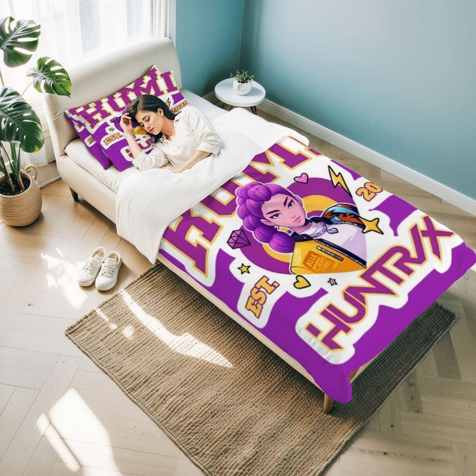 Huntrix Rumi Mira and Zoey Bedding Sets