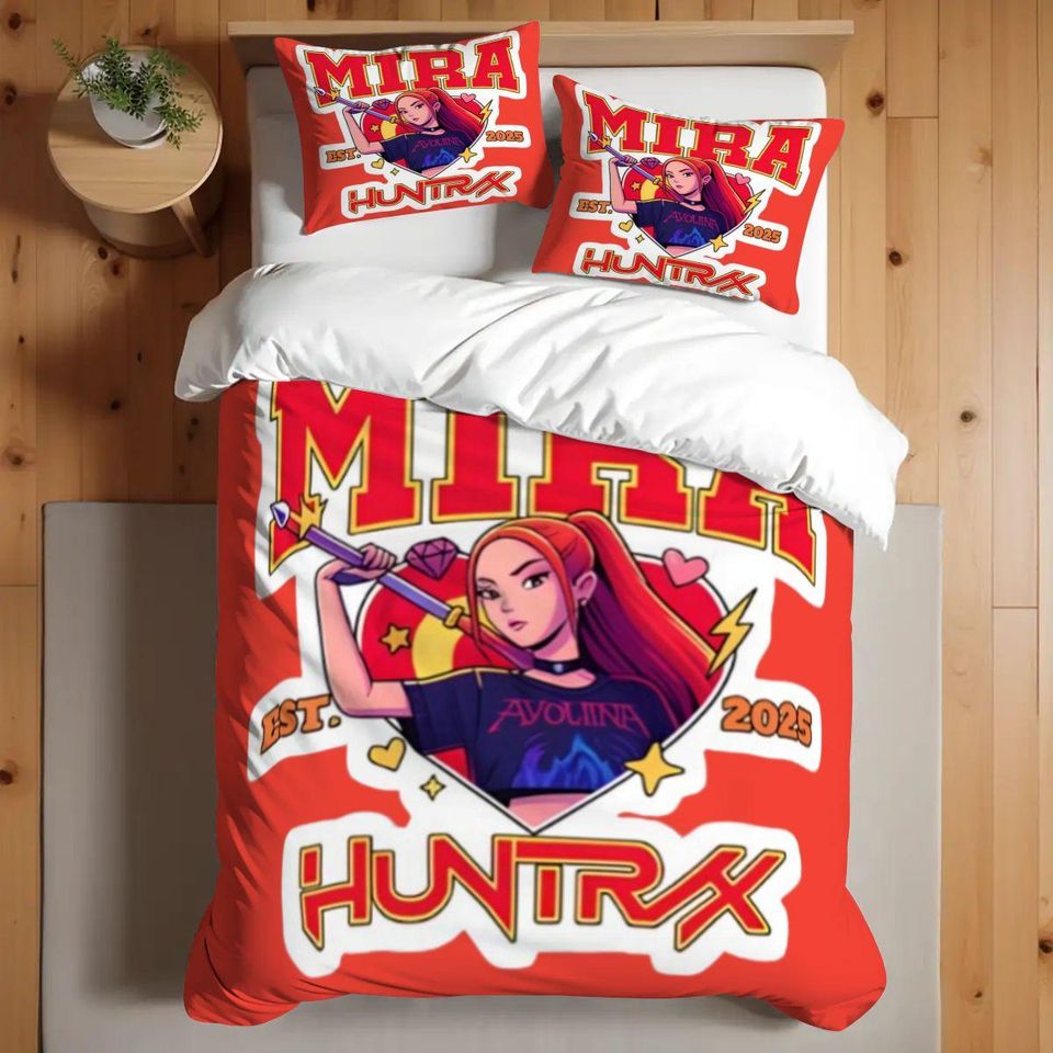 Huntrix Rumi Mira and Zoey Bedding Sets