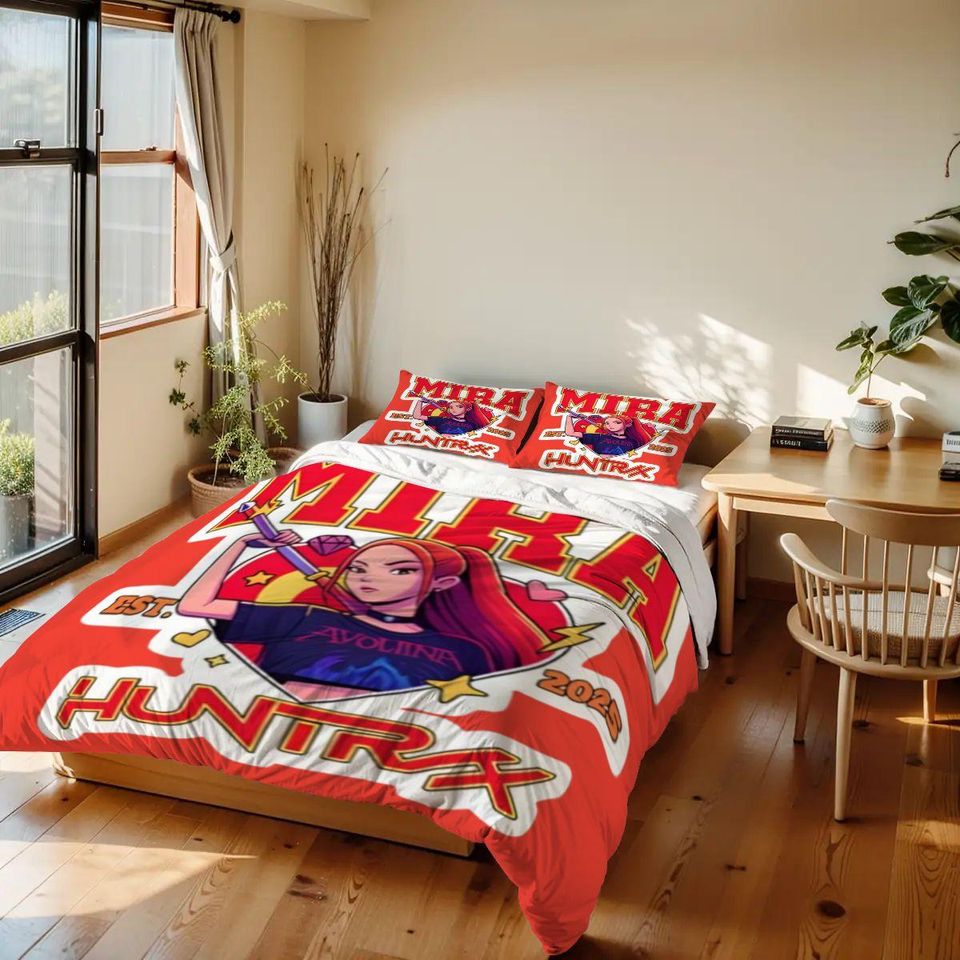 Huntrix Rumi Mira and Zoey Bedding Sets