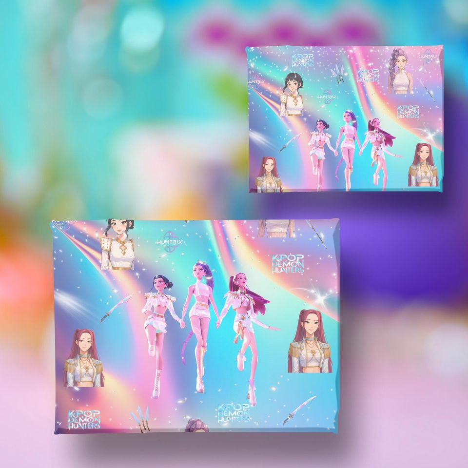 Huntrix Demon Hunters Gift Wrap, KPop Demon Hunter, Kpop Anime