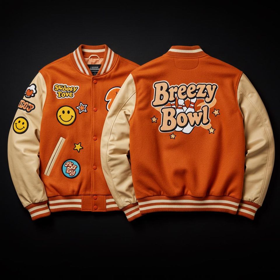 Breezy Bowl XX 2025 Tour Baseball Jacket, Chris Brown Style