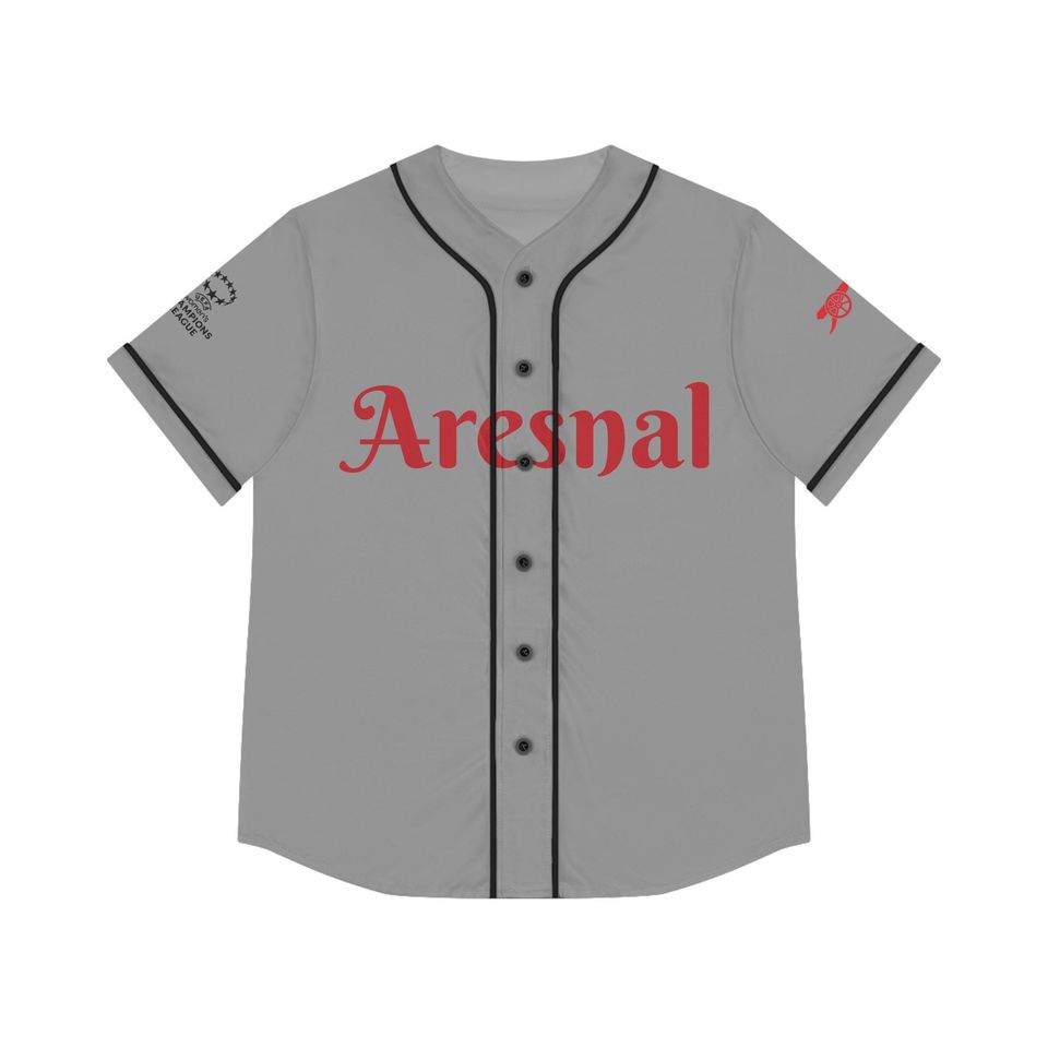 Grey Arsenal Baseball Jersey