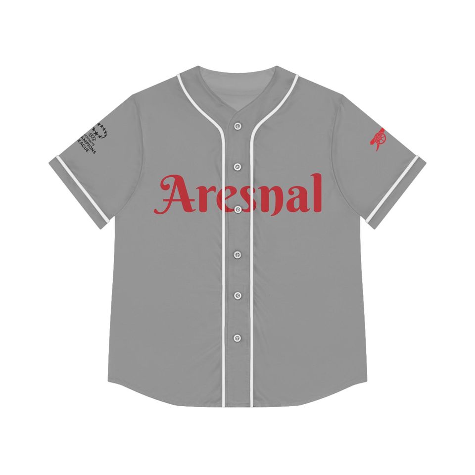 Grey Arsenal Baseball Jersey