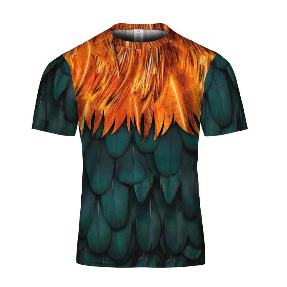 Hei Hei Rooster Costume T-Shirt, Moana Movie Halloween Costume Tee, Hei Hei Chicken Cosplay All Over Print, Rooster Shirt, Funny Hei Hei