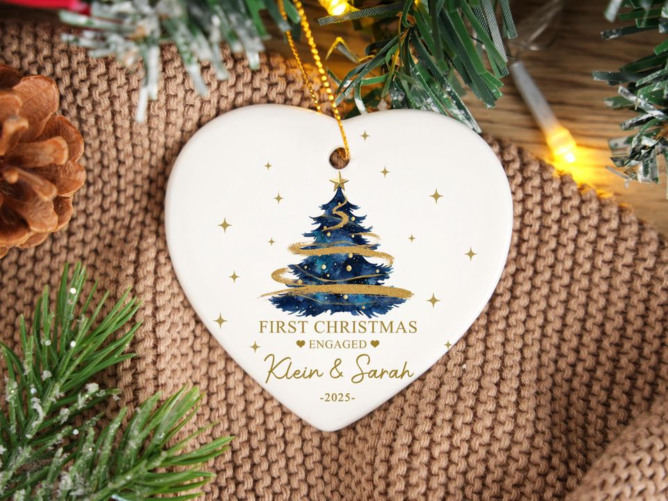 Personalized Christmas Ornaments,Custom Hanging Christmas Ornaments,Personalised New Home Bauble,Ceramic Xmas Tree Decoration,Christmas Gift