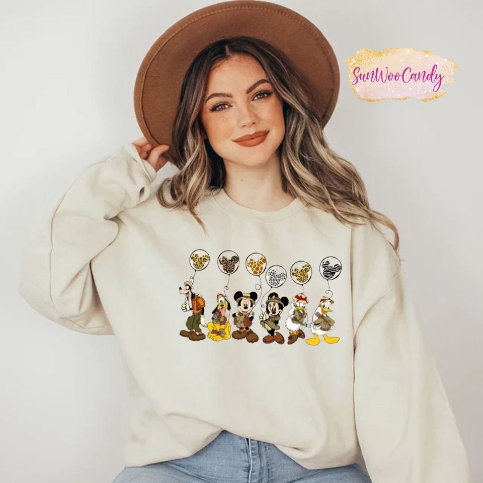 Animal Kingdom Sweatshirt, Disney Safari Leopard