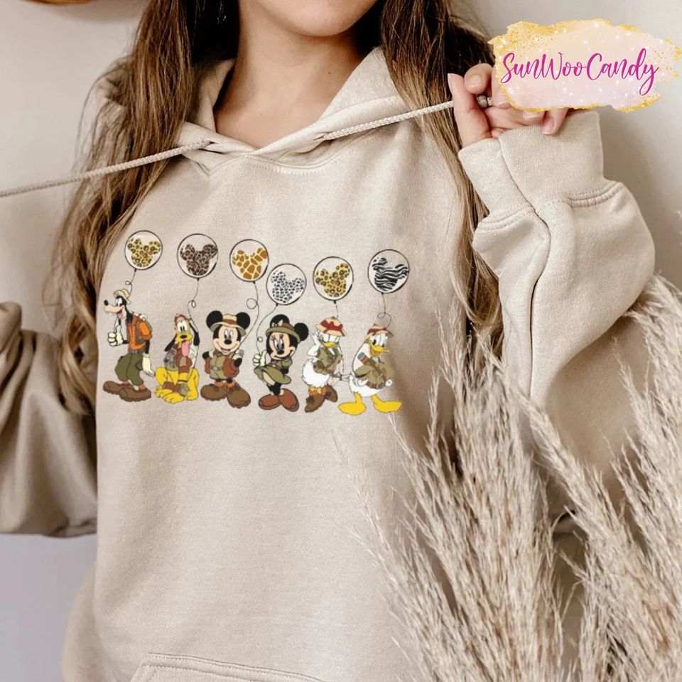 Animal Kingdom Sweatshirt, Disney Safari Leopard