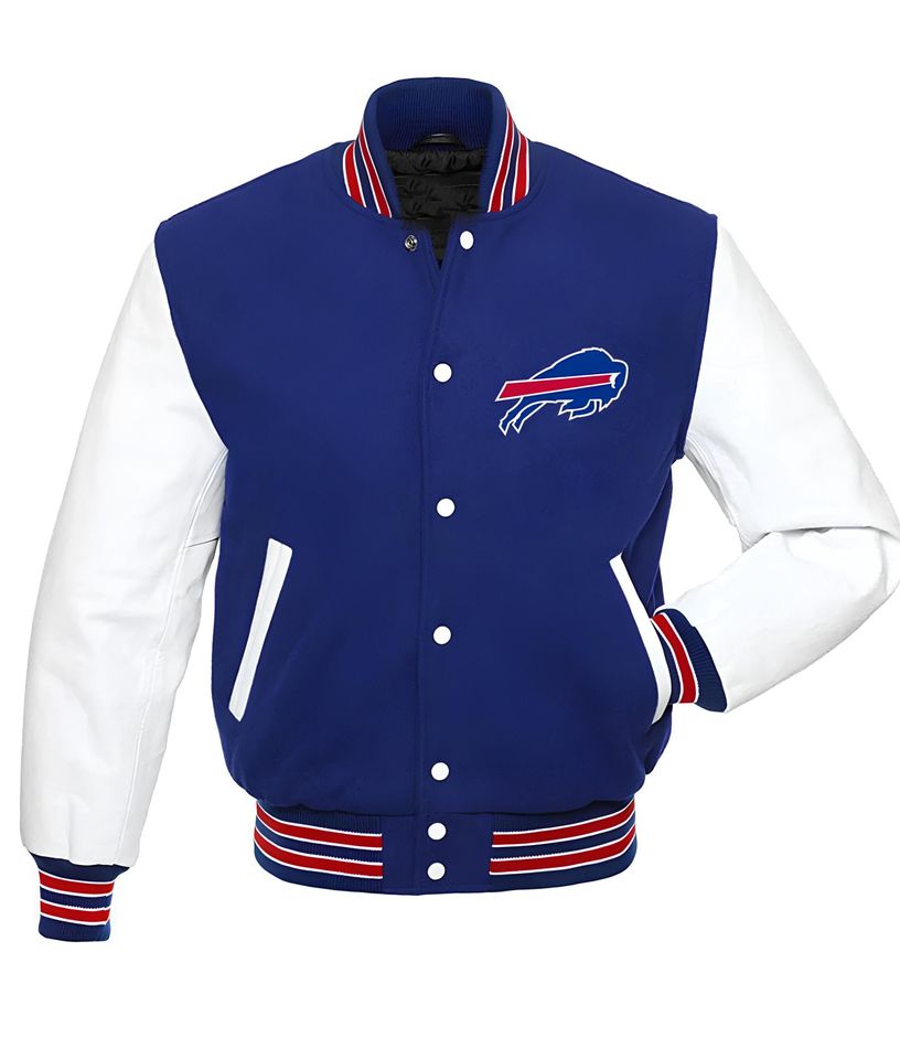 Buffalo Bill Varsity Jacket Royal Blue Body Jacket Baseball, Gift for Fan