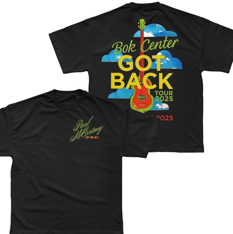 P mccartney Tulsa Got Back Tour Double Sided T-Shirt