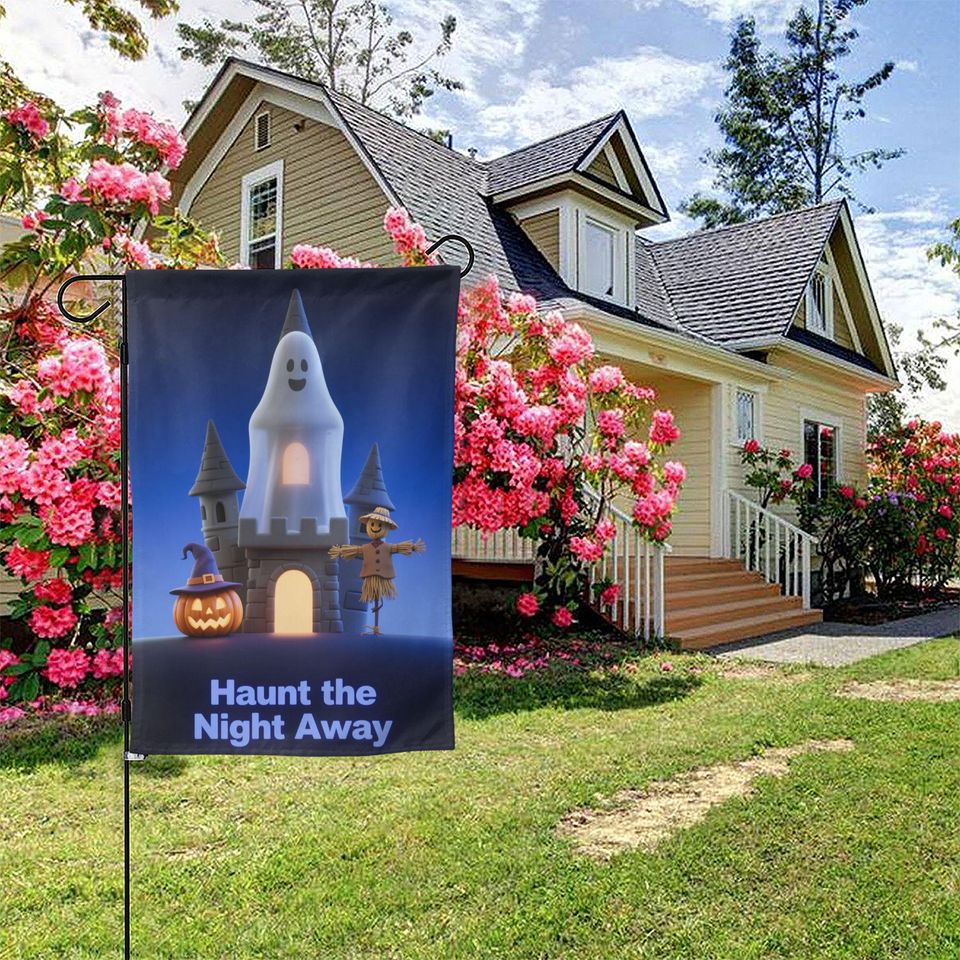 Custom Halloween Garden Flags - Double Sided Outdoor Yard Decorations