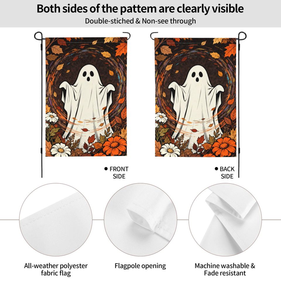 Custom Double Sided Halloween Garden Flags | Outdoor Garden Flag Polyester