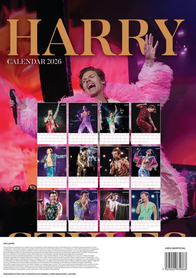 Harry 2026 Calendar
