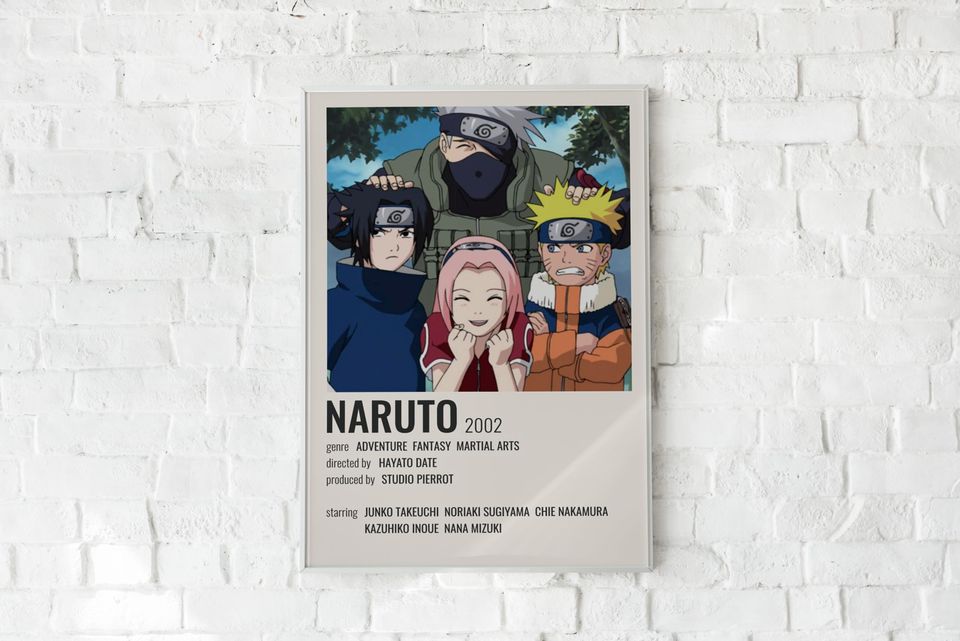 Narutoo Poster – Minimalist Anime Wall Print