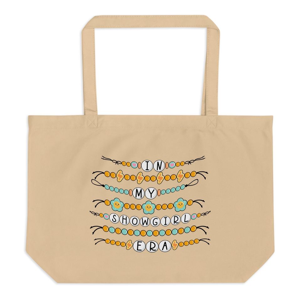 In My Showgirl Era Large Tote Bag Tswiftt Inspired