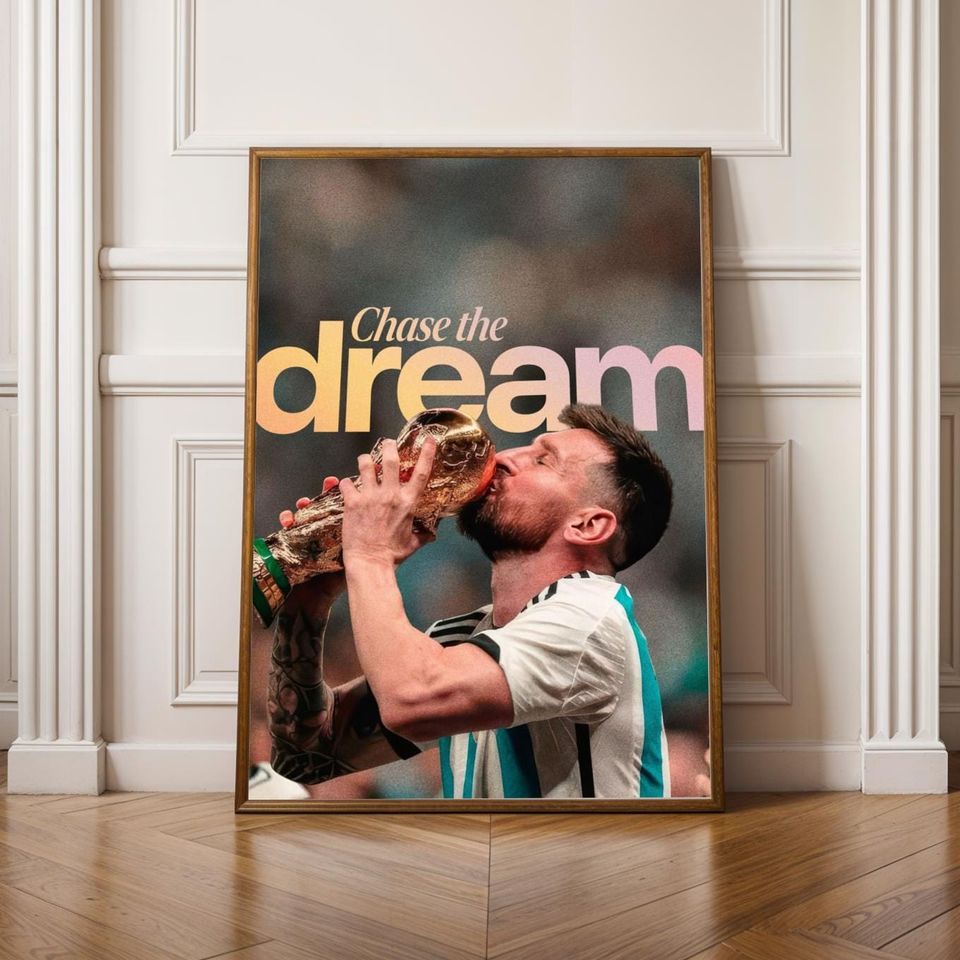 Motivational Poster Messi World Cup