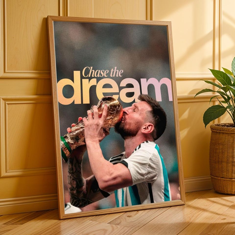 Motivational Poster Messi World Cup