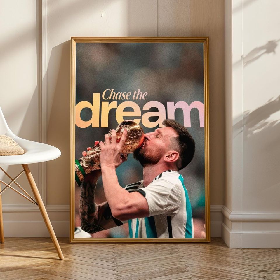 Motivational Poster Messi World Cup