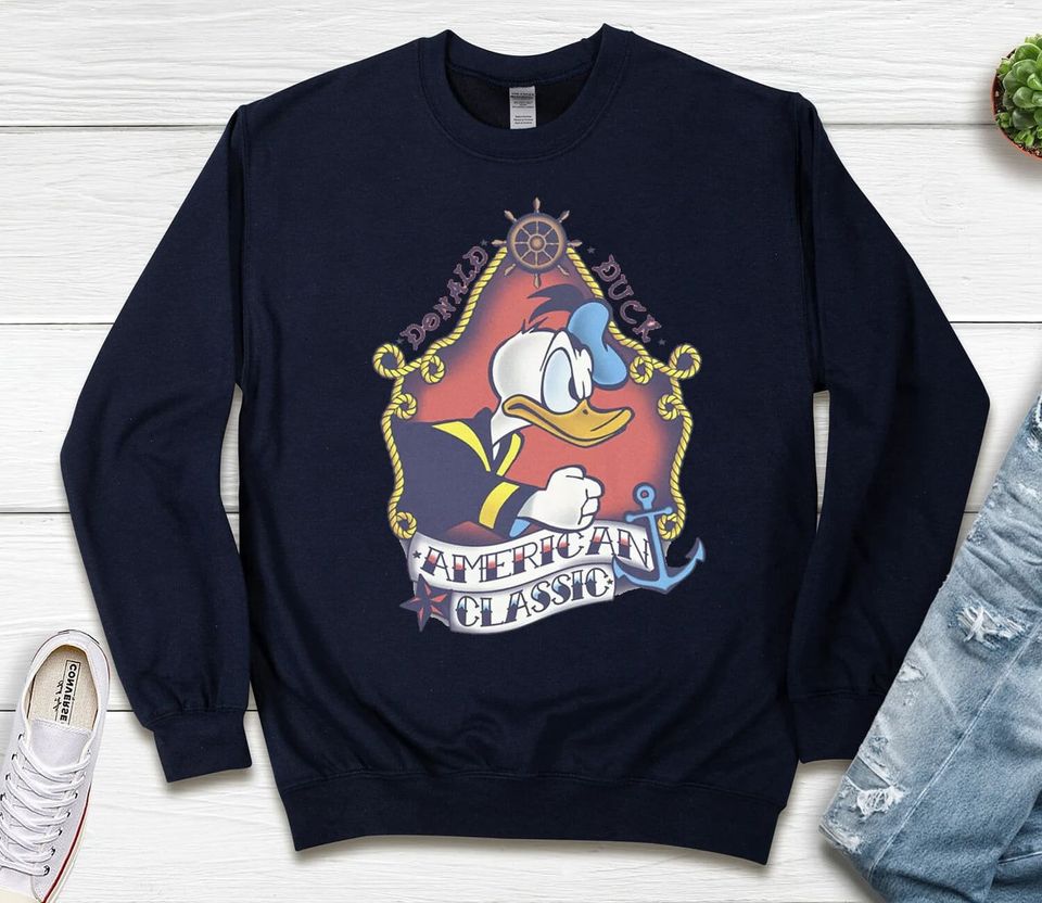 Donald Duck, Disney Mickey And Friends, Disney Mickey Sweatshirt