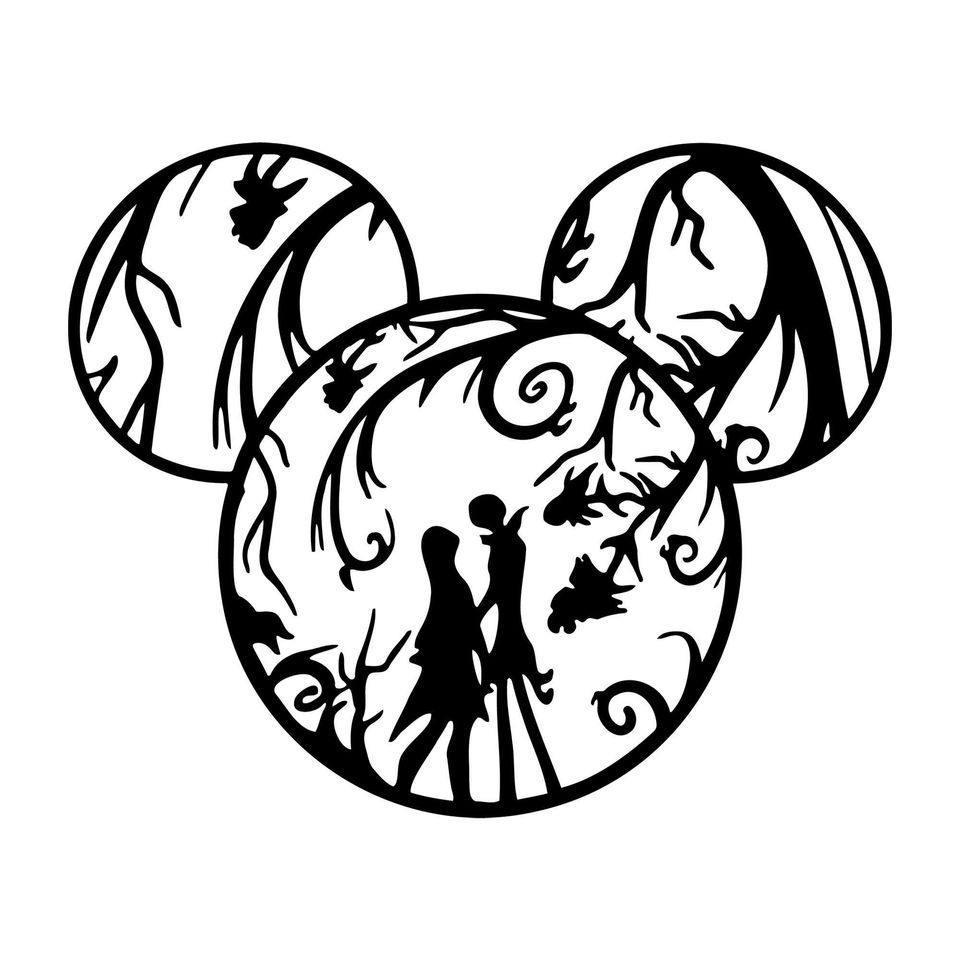 Jack and Sally Metal Sign: Gothic Halloween Home Decor