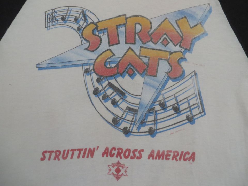 STRAY CATS 1983 tour baseball tee