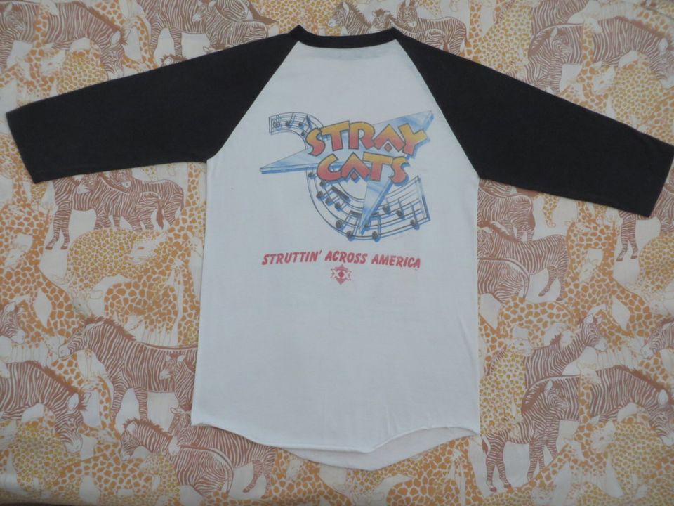 STRAY CATS 1983 tour baseball tee