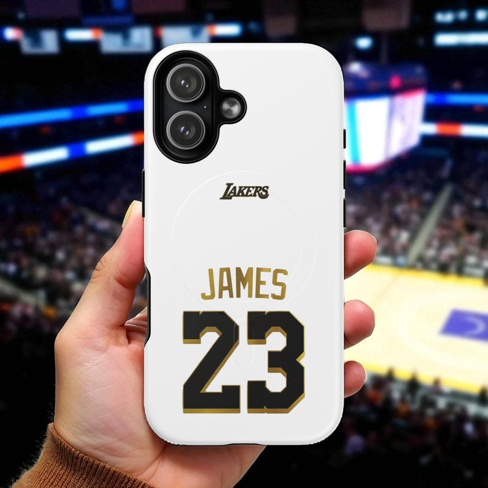 LA Lakers Tough Magnetic iPhone Case: James - MagSafe Compatible