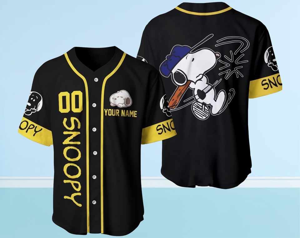 Personalized Funny Character Christmas Baseball Jersey
