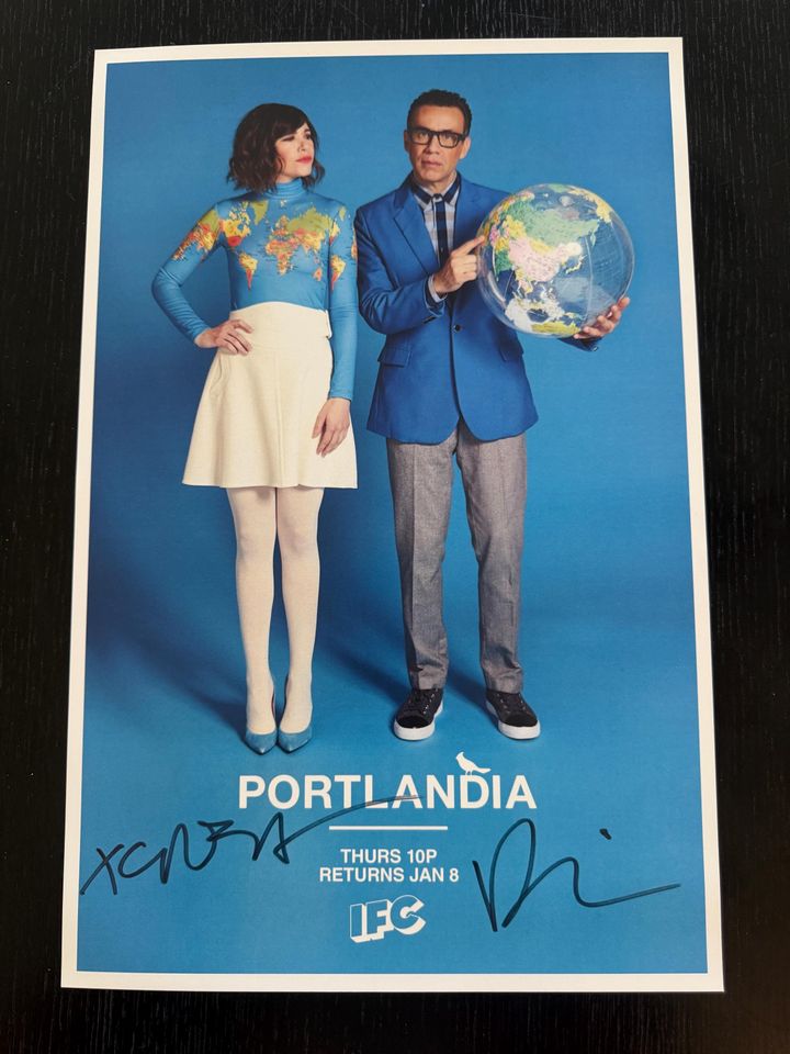 Portlandia Signed TV Series Poster with 2 Autographs