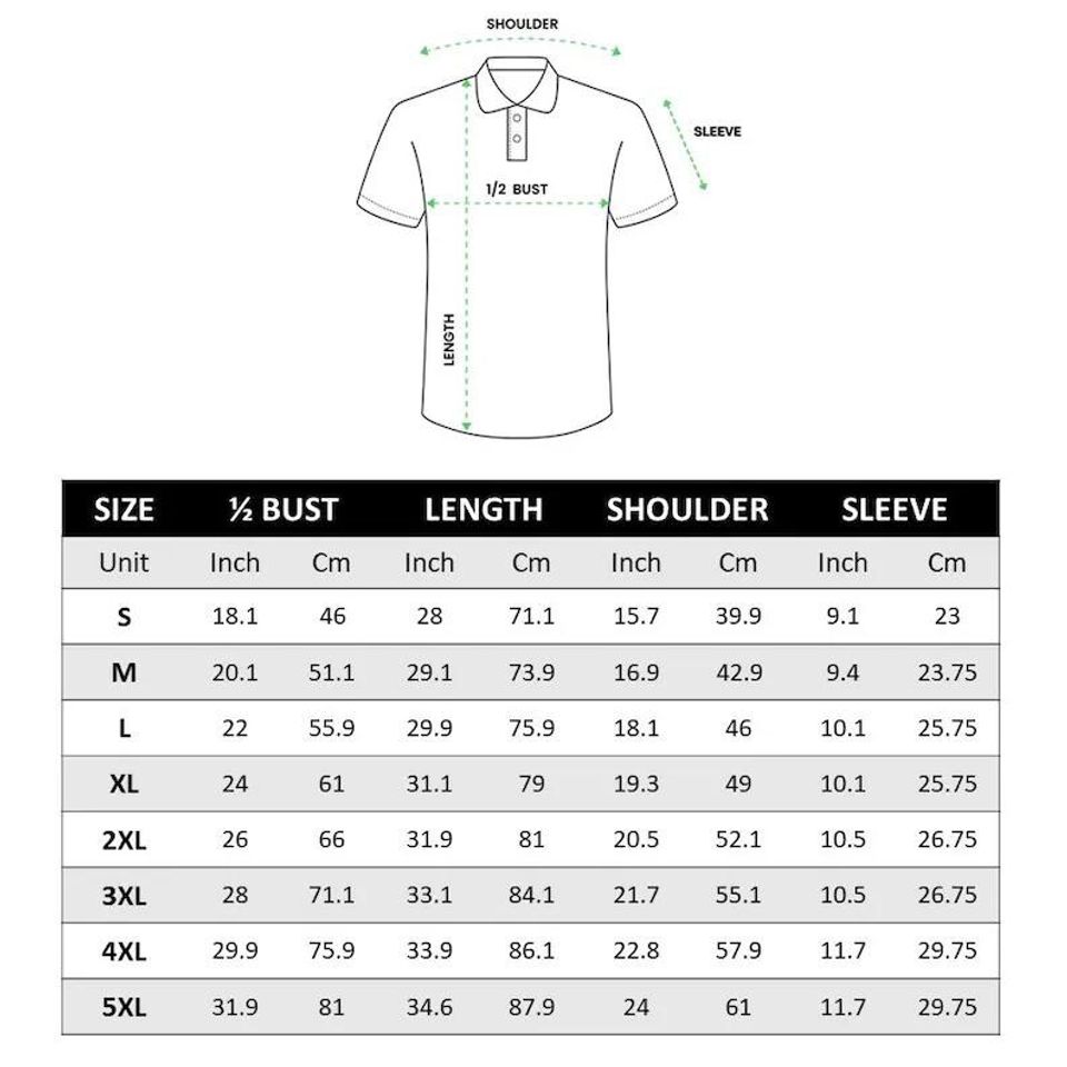 Golf Polo Shirt Stick Figure Cartoon Golfer Sports Tee