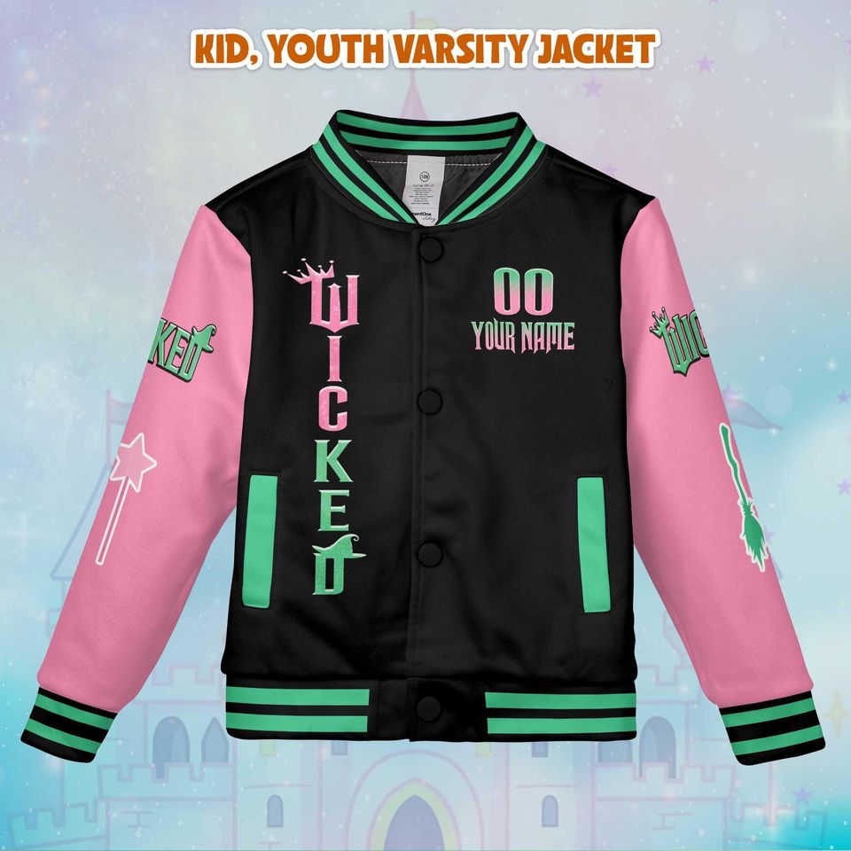 Personalized Wicked Varsity Jacket, Custom Outerwear