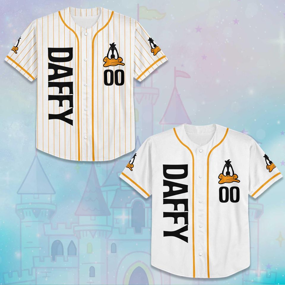 Personalized Daffy Duck Baseball Jersey, Custom Daffy Duck Shirt, Baseball Team Outfit