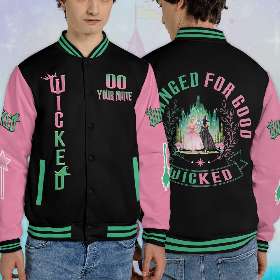 Personalized Wicked Varsity Jacket, Custom Outerwear